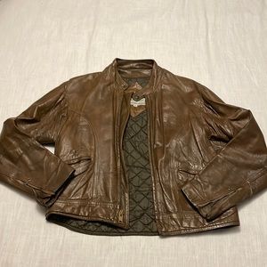 Vintage Kawasaki Cyclewear Leather Jacket